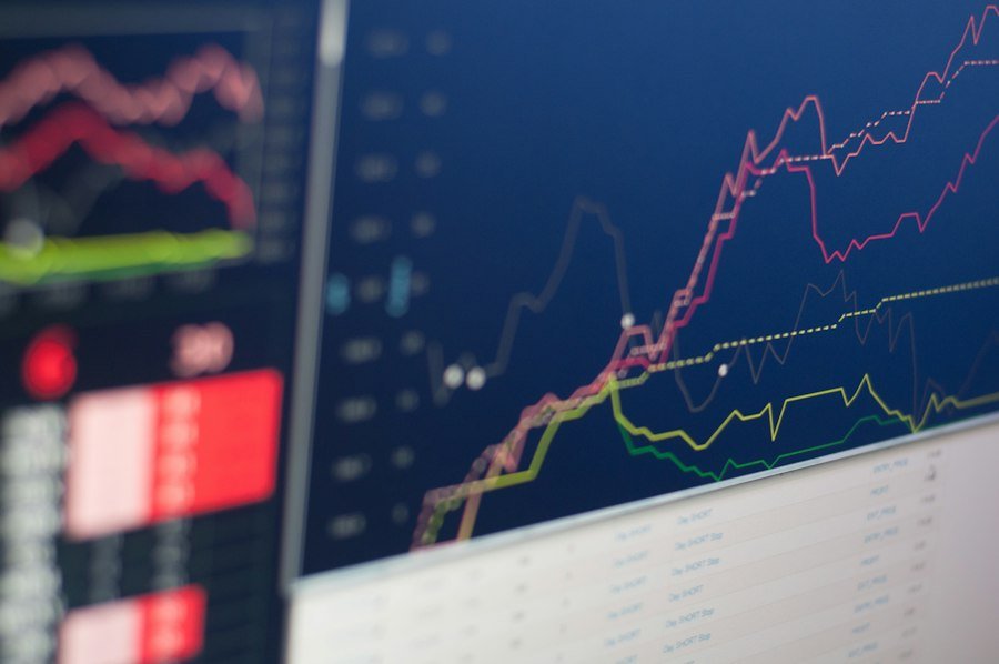 Photo Stock chart decline